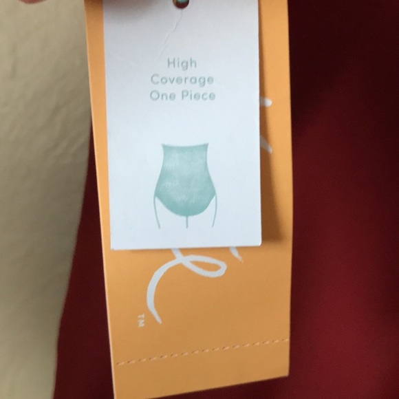 Kona Sol Red One-Piece Swimsuit Size XL - Picture 5 of 7